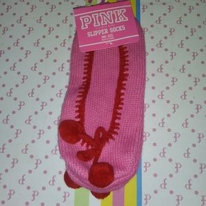 Vintage htf Victoria's Secret Pink slipper socks NWT
